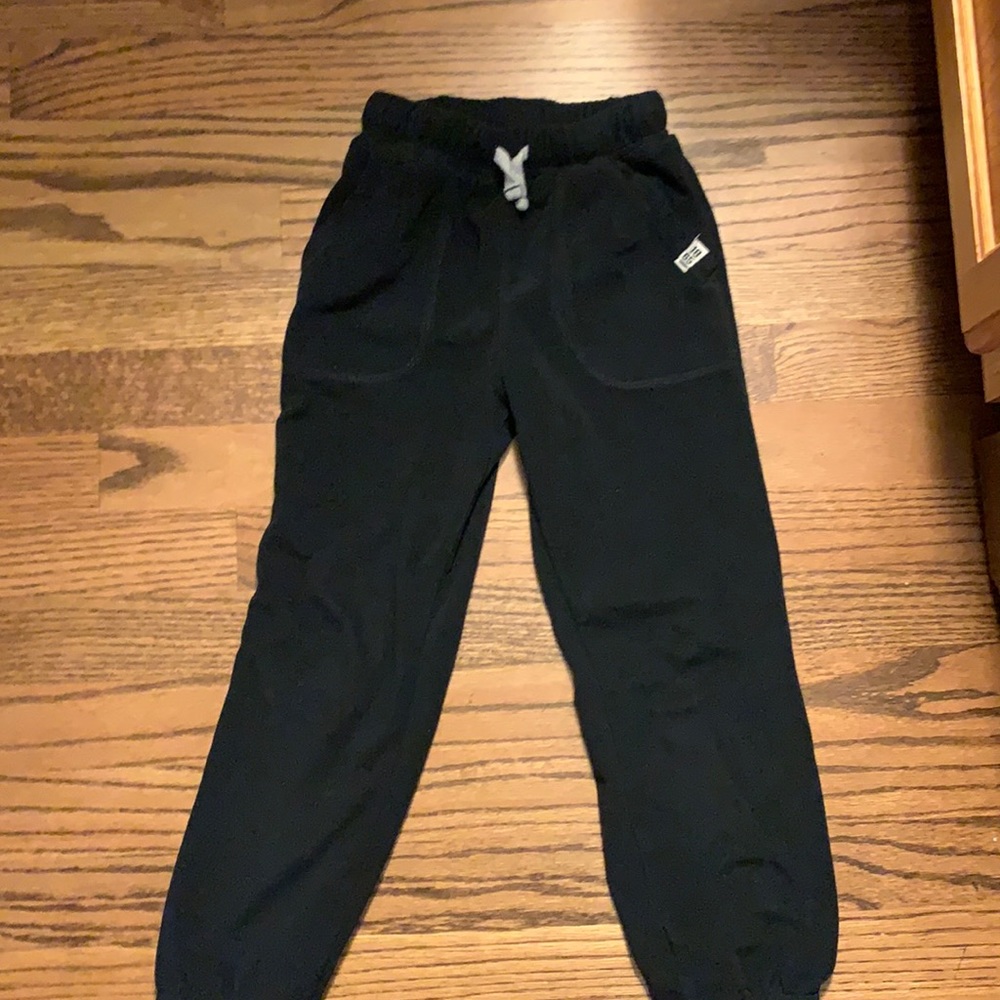 Carters size 6 black fleece jogger pants